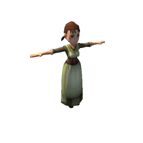 Female Peasant 01D2-Green